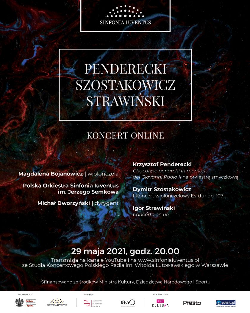 PENDERECKI | SZOSTAKOWICZ | STRAWIŃSKI – koncert online