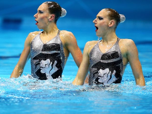 Swietłana Romaszina i Natalia Iszczenko nie miały sobie równych (fot. Getty Images)