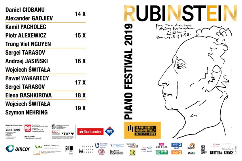VI Rubinstein Piano Festival   14-19 października 2019.