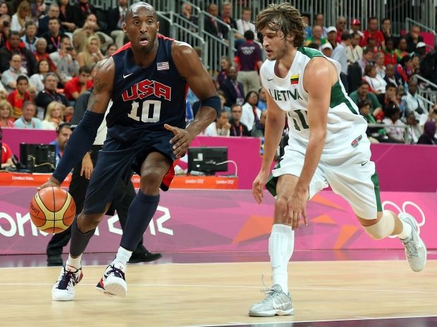 Amerykański Dream Team miał duże problemy z pokonaniem Litwy (fot. Getty Images)