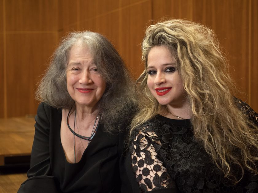 Martha Argerich, Theodosia Ntokou, photo by Adriano Heitman