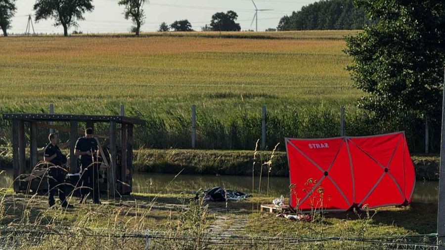 Perzyce/Zduny: tragedia nad wodą, nie żyje mężczyzna (fot. OSP Zduny)