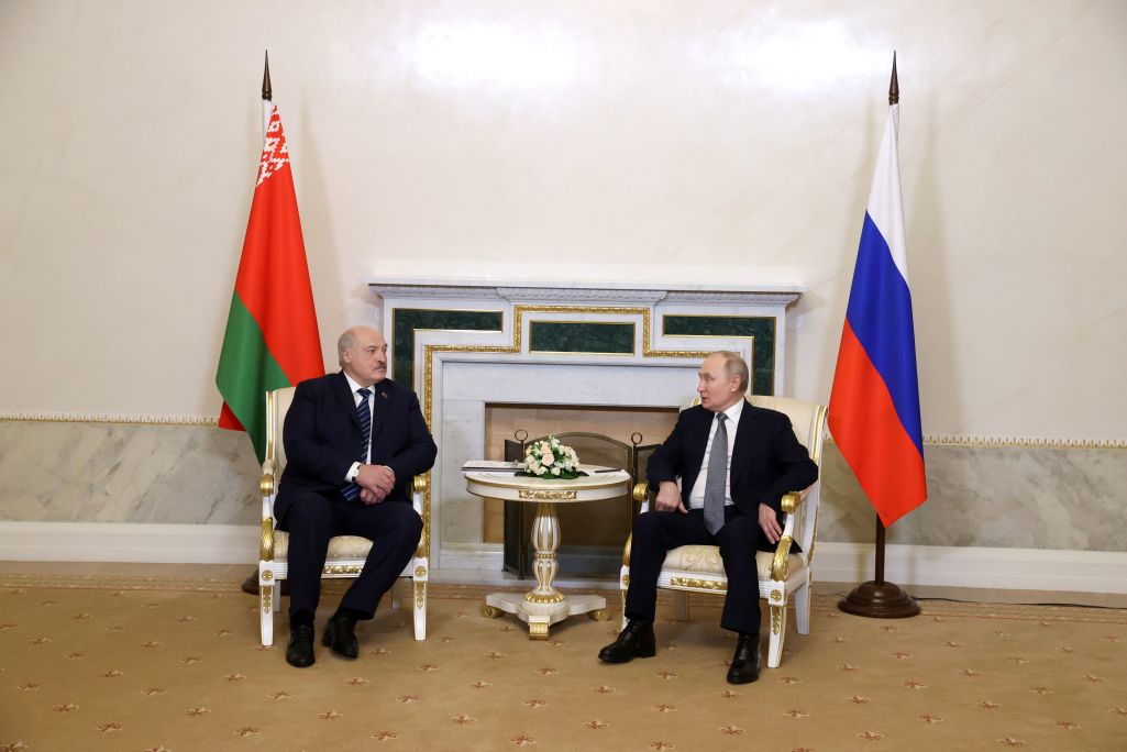Аляксандр Лукашэнка і Уладзімір Пуцін (Фота: president.gov.by)