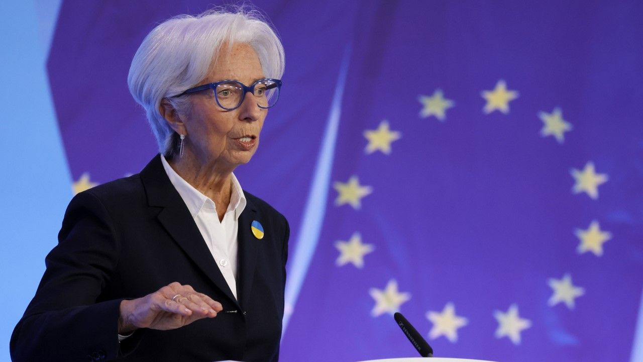 Szefowa Europejskiego Banku Centralnego Christine Lagarde (fot. Ronald Wittek - Pool/Getty Images)