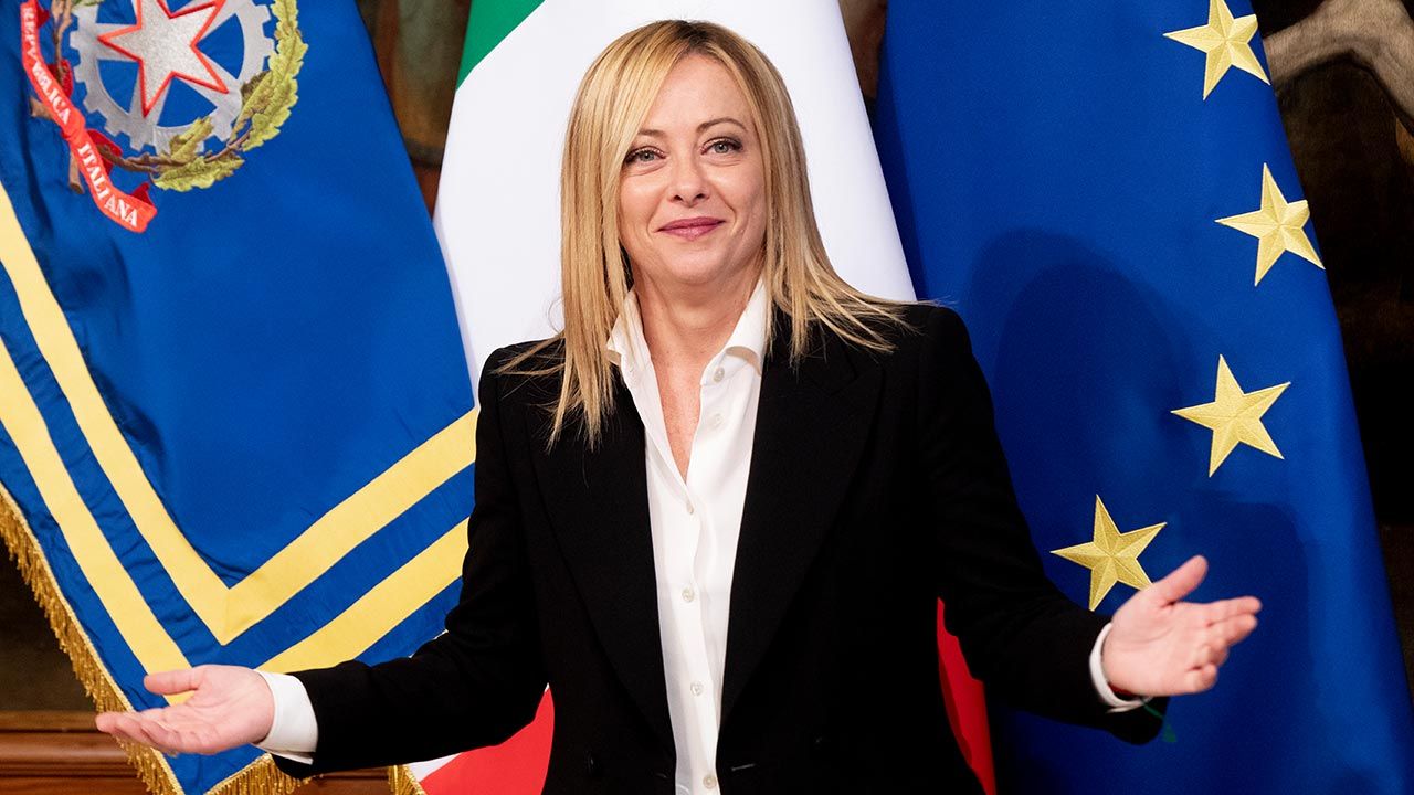 Premier Włoch Giorgia Meloni (fot. Alessandra Benedetti - Corbis/Corbis via Getty Images)