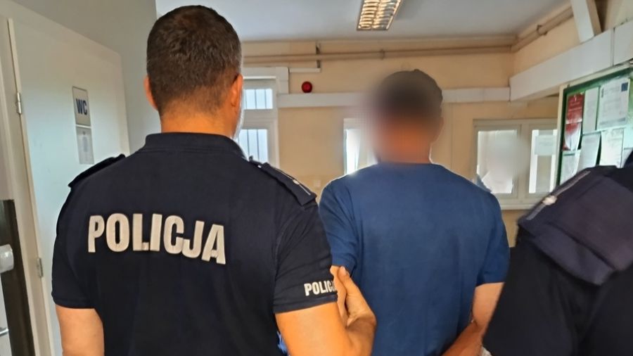Skoki - 43-latek trafił do więzienia, alimenty, fałszywe dane, policja (fot. KPP Wągrowiec)