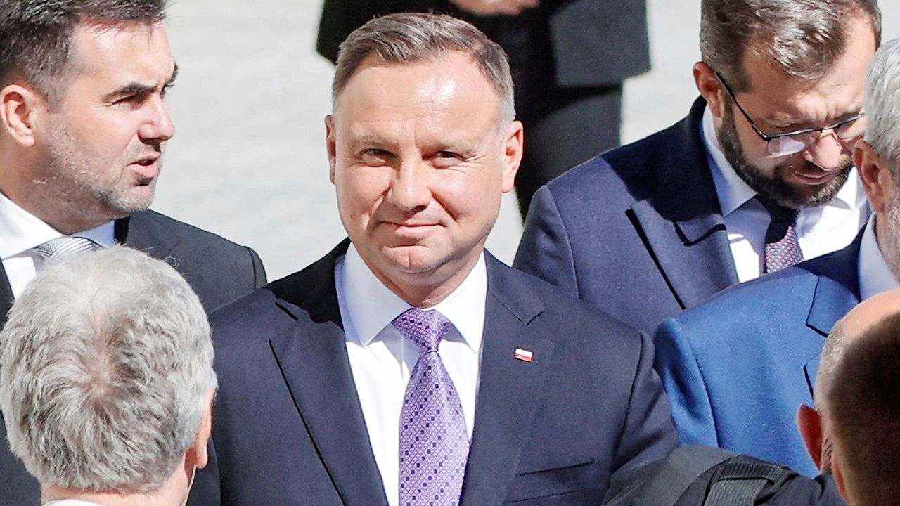 Prezydent Andrzej Duda wziął udział w uroczystościach dożynkowych na Jasnej Górze (fot. PAP/Waldemar Deska)