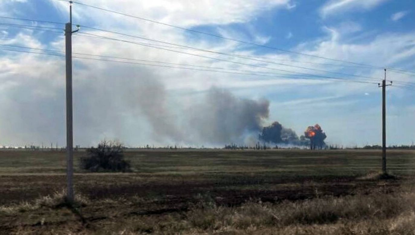 Doszło do serii eksplozji (fot. PAP/EPA/Press Office of Head of Crimea)