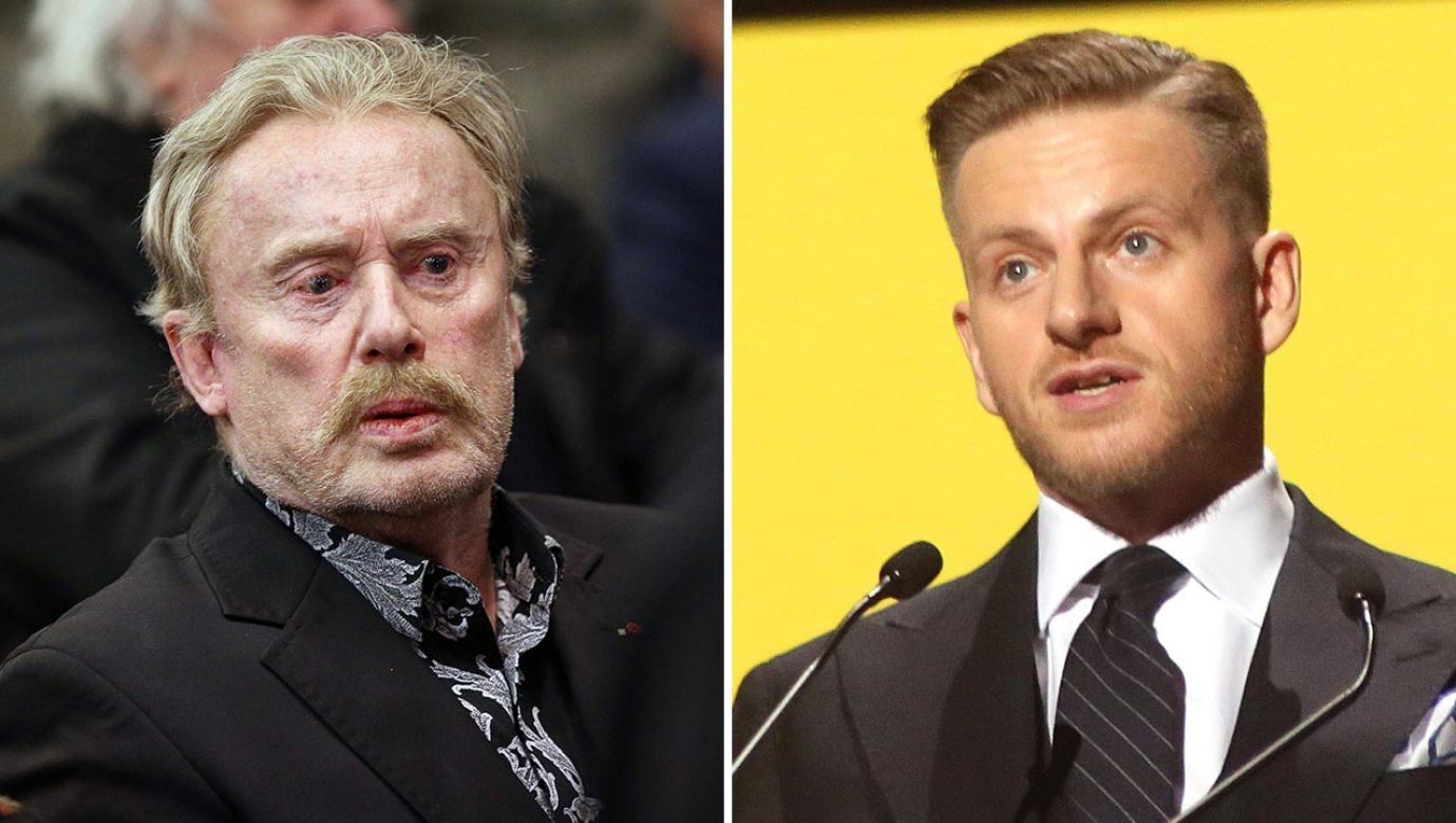 Daniel Olbrychski i Szczepan Twardoch (fot. Forum/Zuma Press/Damian Klamka; Forum/Studio69/ Kuba Gajda)