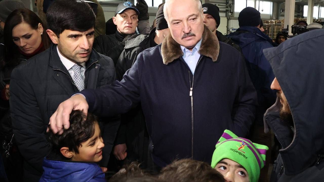 Białoruski dyktator Alaksandr Łukaszenka (fot. PAP/EPA/M.GUCHEK/BelTA)