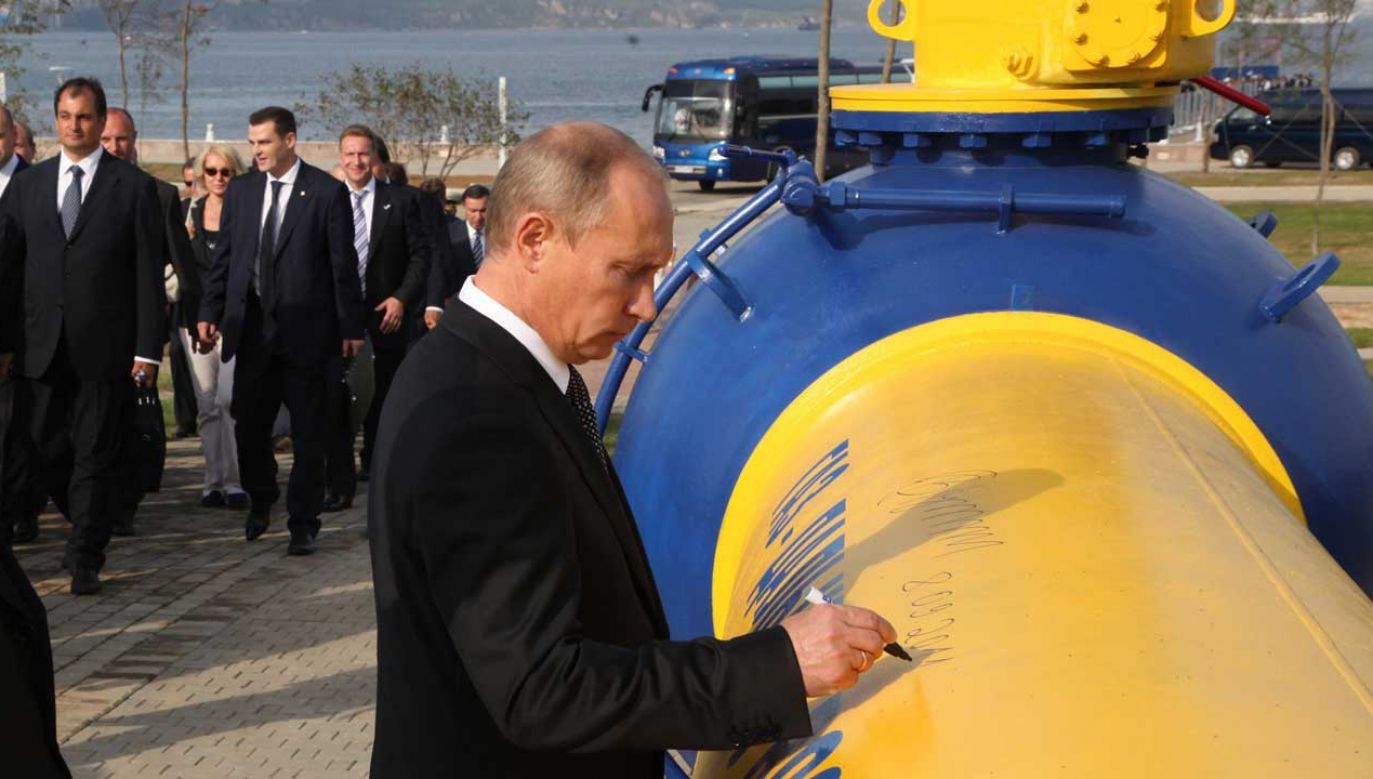 Władimir Putin na otwarciu jednego z gazociągów (fot. Sasha Mordovets/Getty Images)