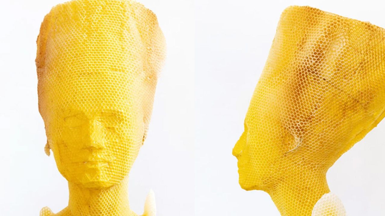 Popiersie oparte jest na modelu 3D oryginalnego portretu egipskiej królowej (fot. mat. pras.) Popiersie oparte jest na modelu 3D oryginalnego portretu egipskiej królowej (fot. mat. pras.)