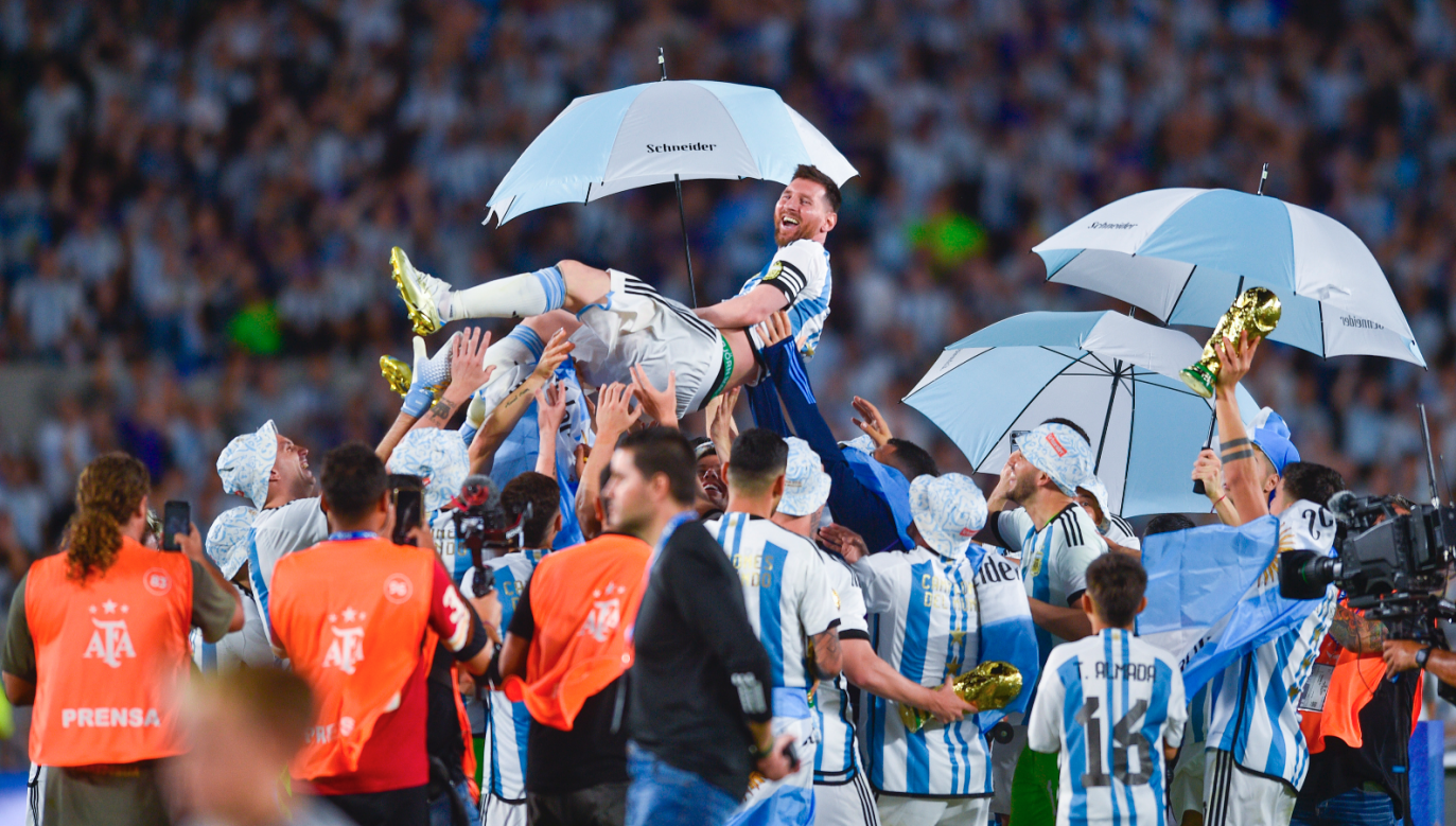  95 dni po finale mistrzostw świata Argentyńczycy świętowali je u siebie (fot. Getty Images)