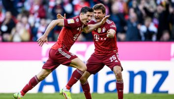 Robert Lewandowski i Thomas Mueller (fot. Getty Images) Robert Lewandowski, Thomas Müller