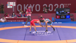 Magomedmurad Gadżijew – Gadżimurad Raszidow (fot. TVP) Tokio 2020, zapasy