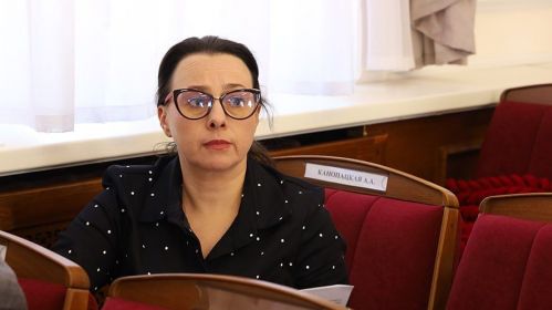 Анна Канопацкая во время заседания комиссии по вопросам возвращения. 25 сентября 2025 года. Фото: Генеральная прокуратура Беларуси / Telegram