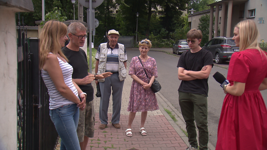 Mieszkańcy nie zgodzili się na jadłodajnię w katowickim Załężu. Fot. TVP3 Katowice