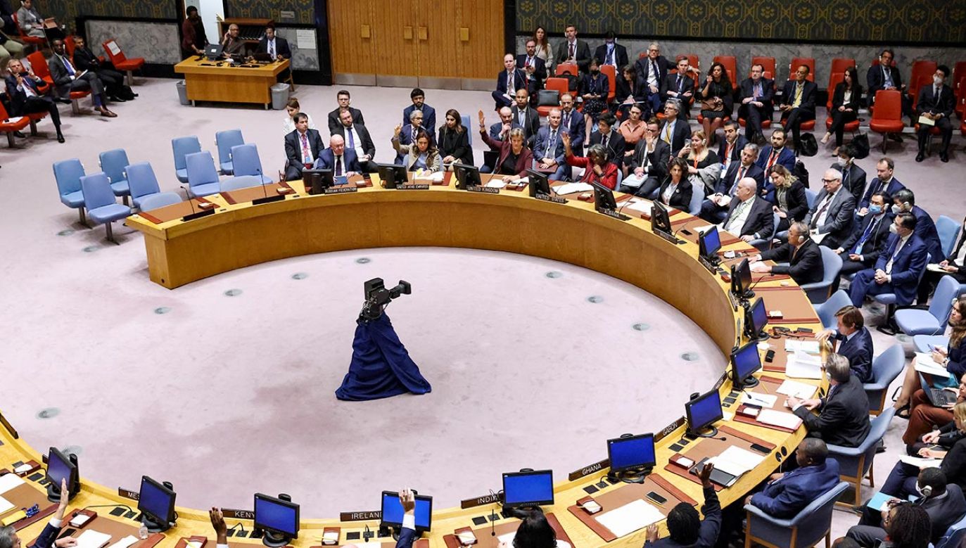 Rada Bezpieczeństwa ONZ odrzuciła projekt rezolucji potępiającej Rosję (fot. ANDREW KELLY / Reuters / Forum)