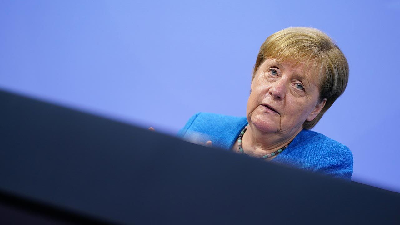 Angela Merkel zauważyła, że Niemcy powinny współpracować teraz z krajami graniczącymi z Afganistanem (fot. Clemens Bilan-Pool/Getty Images)