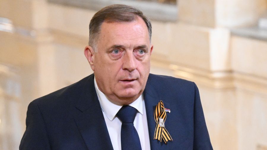 Milorad Dodik, separatist leader of Bosnian Serbs. Photo: Alexandr Kryazhev/RIA Novosti/Pool/Anadolu via Getty Images