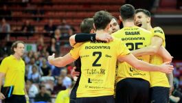 Radość siatkarzy z Lublina (fot. PAP). Radość siatkarzy z Lublina (fot. PAP).