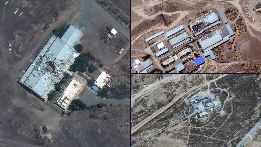 Izrael ostrzelał irańskie bazy (fot. Satellite image (c) 2025 Maxar Technologies)