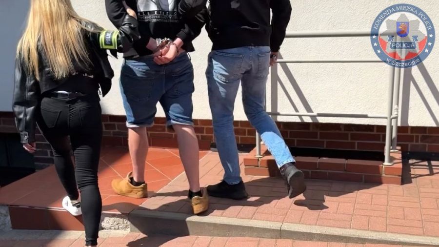 Znieważył i uderzył taksówkarza. Atak w Szczecinie (fot. policja w Szczecinie)
