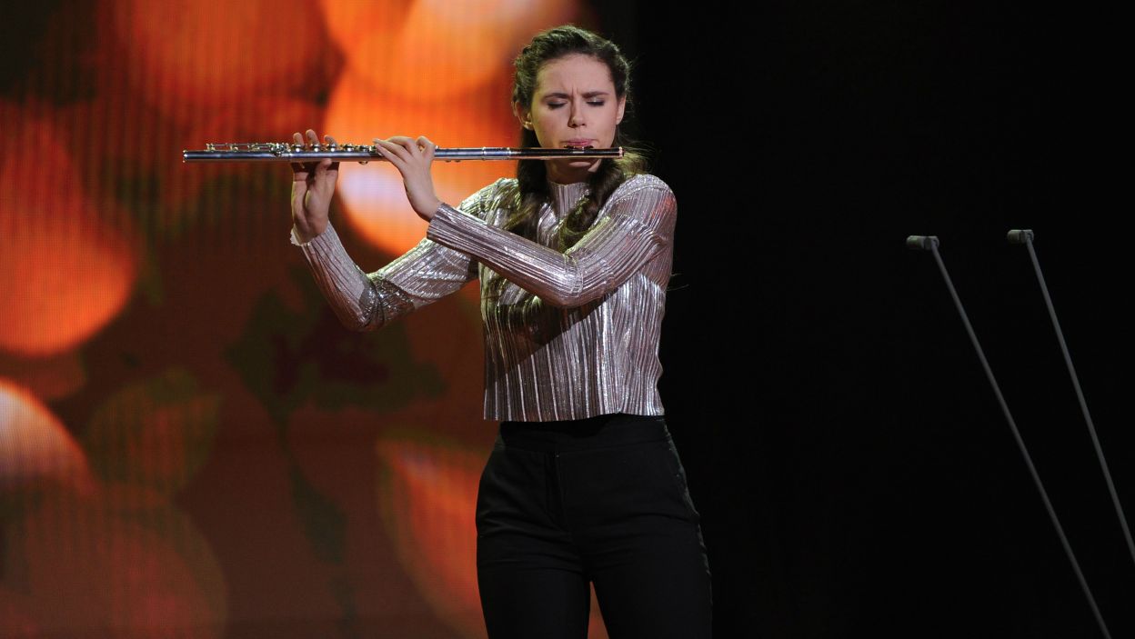 Marta Chlebicka w utworze Wilhelma Poppa pokazała całą gamę technicznych zdolności, łącząc je z ogromną muzykalnością. Jurorzy docenili jej występ (fot. N. Młudzik/TVP)
