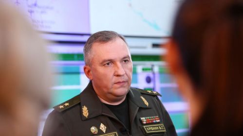 Міністр абароны Рэспублікі Беларусь Віктар Хрэнін. Фота: Министерство обороны Республики Беларусь / Telegram