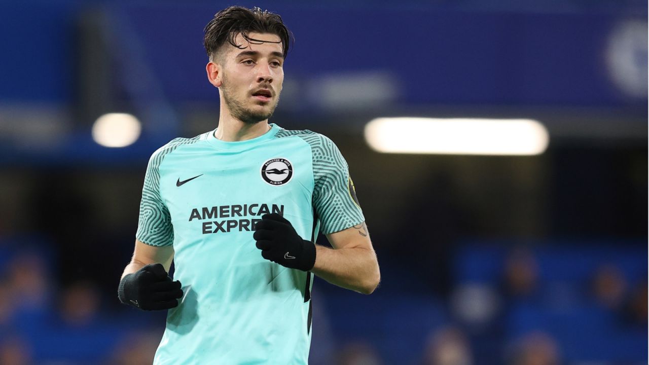 Jakub Moder w barwach Brighton (fot. Getty).
