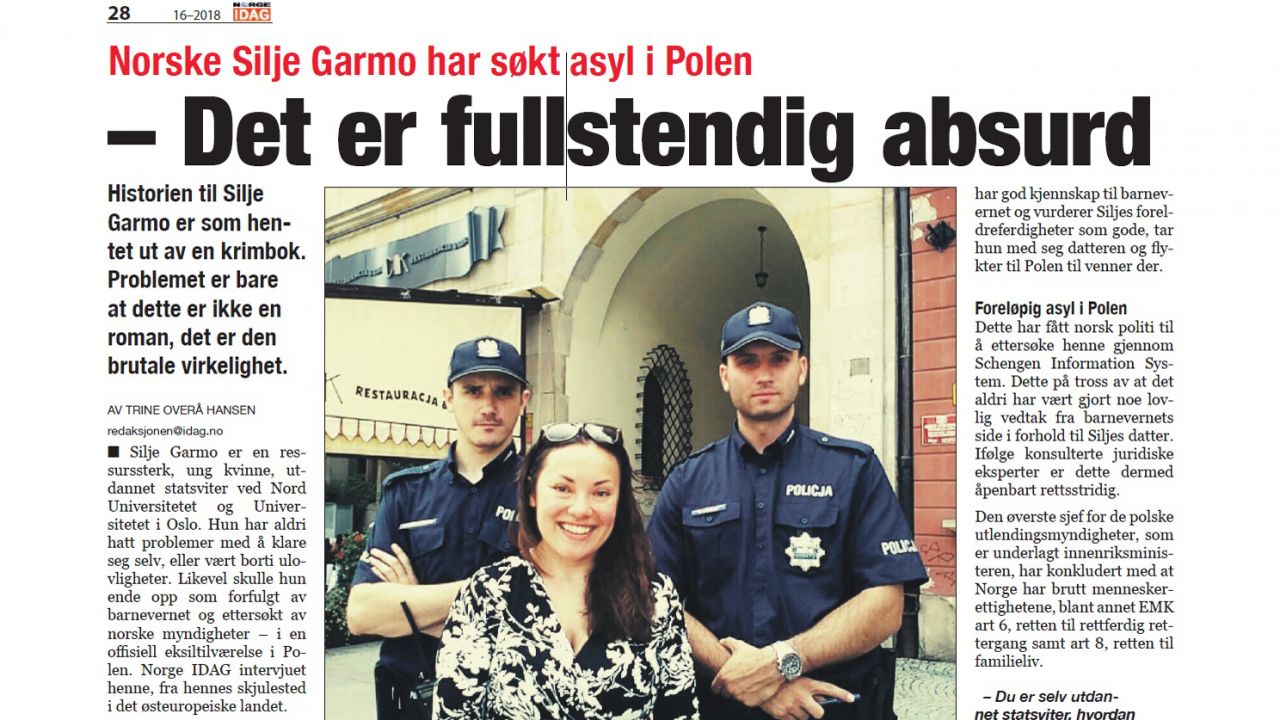 Fragment artykułu „Norge Idag”, który zniknął z sieci kilka godzin po publikacji (fot. Norge Idag) Fragment artykułu „Norge Idag”, który zniknął z sieci kilka godzin po publikacji (fot. Norge Idag)