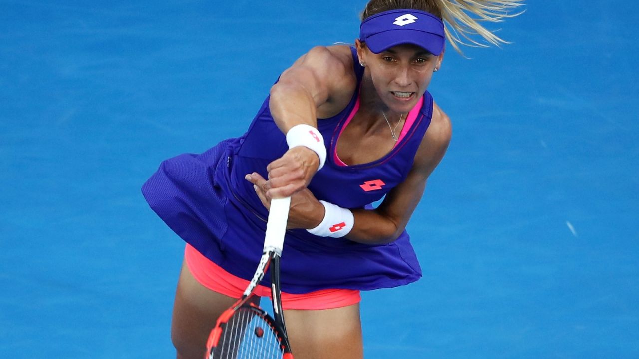 Tenis, Turniej WTA, Dubaj mecz 1. rundy, S. Peng Ł. Curenko (sport