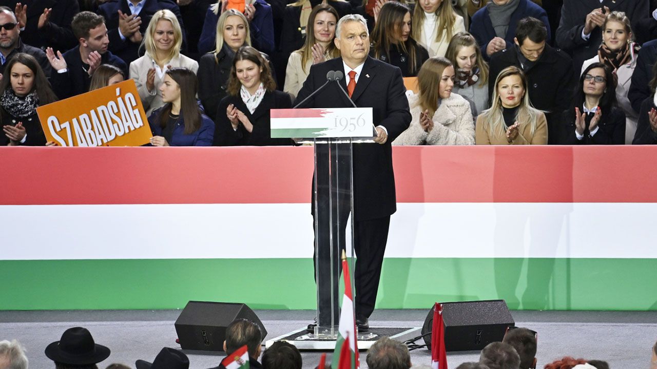 Victor Orban przemawiał dziś w Budapeszcie (fot. PAP/EPA/Szilard Koszticsak) Victor Orban przemawiał dziś w Budapeszcie (fot. PAP/EPA/Szilard Koszticsak)