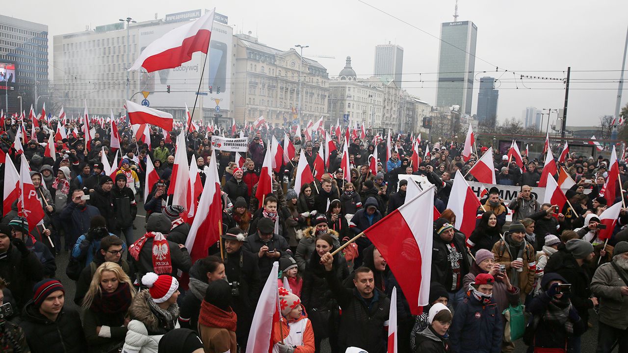 Na 11 listopada zarejestrowano 12 różnych zgromadzeń (fot. arch.PAP/Tomasz Gzell) Na 11 listopada zarejestrowano 12 różnych zgromadzeń (fot. arch.PAP/Tomasz Gzell)