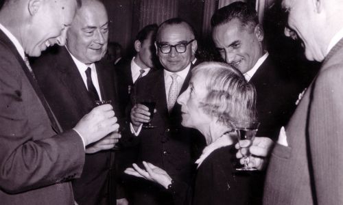 Prof. Dorabialska podczas zjazdu Polskiego Towarzystwa Chemicznego w 1959 roku (fot. Muzeum Marii Skłodowskiej-Curie)