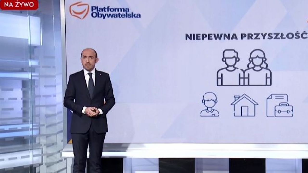 Nowe pomysły PO dla Polski (fot. TVP Info) Nowe pomysły PO dla Polski (fot. TVP Info)