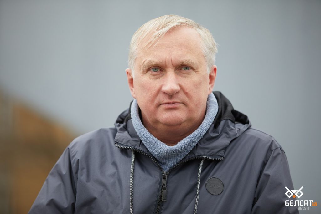 Павел Сапелка, юрыст ПЦ «Вясна», які абараняў інтарэсы многіх апазіцыйных палітыкаў. Вільня, Літва. 22 кастрычніка 2021 года. (Фота: НМ / Белсат)