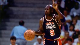 Michael Jordan na igrzyskach w Barcelonie (fot. Getty Images)