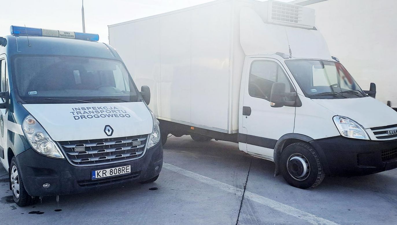 Pojazd dostawczy za ciężki o prawie 8 ton (fot. Małopolskie ITD)
