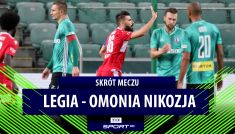 Radość piłkarzy Omonii i rozczarowanie legionistów (fot. PAP/Leszek Szymański)