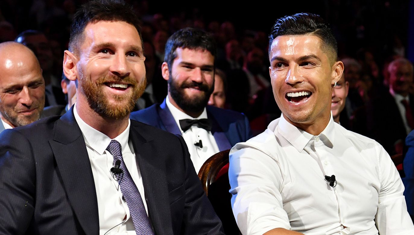  Lionel Messi i Cristiano Ronaldo (fot.  Harold Cunningham - UEFA/UEFA via Getty Images)