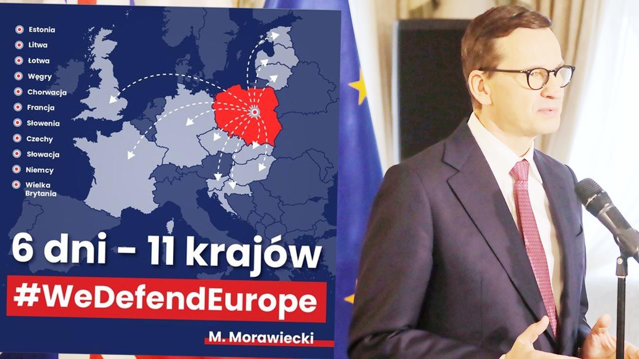 Rząd PiS robi wszystko, by zapewnić bezpieczeństwo Polsce i UE – napisał premier Mateusz Morawiecki (fot. FB/Mateusz Morawiecki; PAP/Albert Zawada)