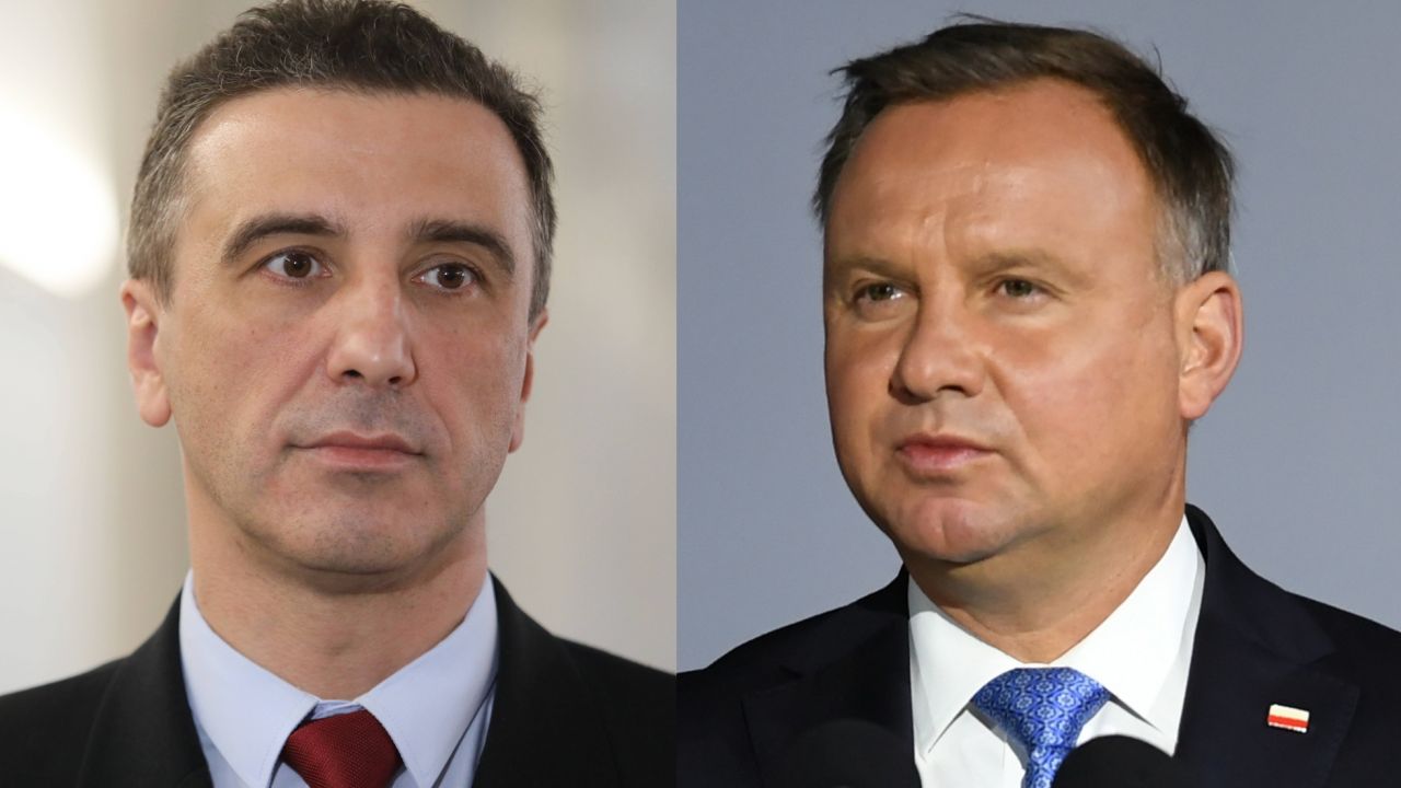 Jarosław Sachajko i prezydent RP Andrzej Duda (fot. PAP/Adam Warżawa, Leszek Szymański)
