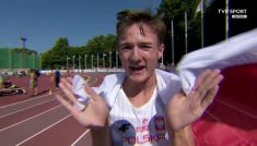 Krzysztof Różnicki mistrzem Europy do lat 20. w biegu na 800 metrów (fot. TVP Sport)