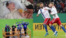 Maurice Zimmermann obudził się ze śpiączki dzięki hymnowi HSV Hamburg (fot. Getty/Instagram)