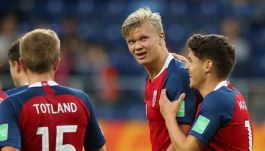 Eman Marković i Erling Haaland w młodzieżowej reprezentacji Norwegii (fot. Getty).