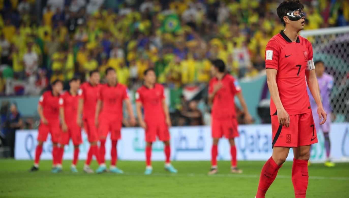 Piłkarze Korei Południowej ulegli Brazylii aż 1:4. (fot. Getty Images)