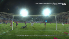 Raków Częstochowa – Karabach (fot. TVP SPORT)