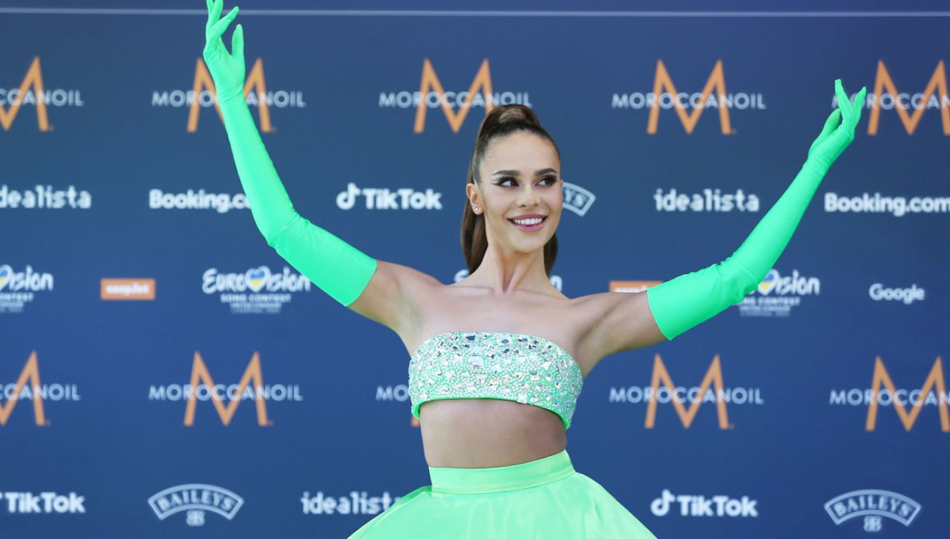 Blanka na ceremonii otwarcia Eurowizji w Liverpoolu (fot. PAP/EPA/ADAM VAUGHAN)