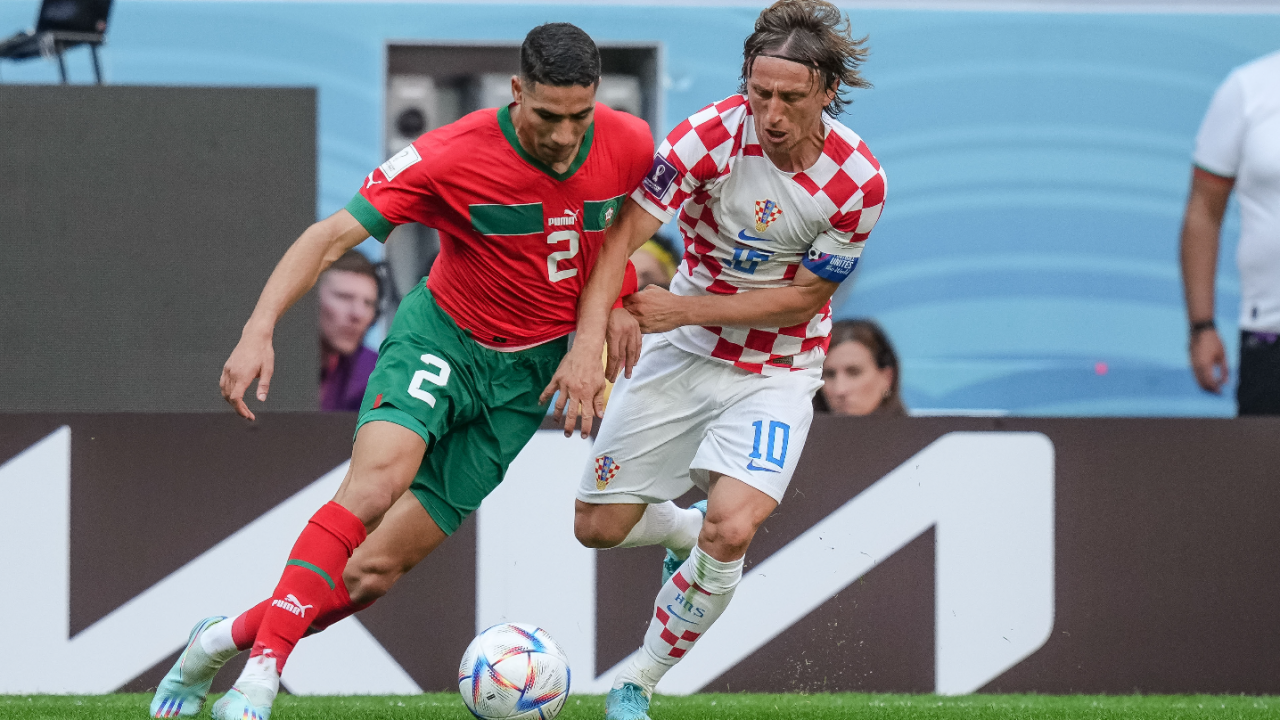 Achraf Hakimi i Luka Modrić (fot. Getty Images)